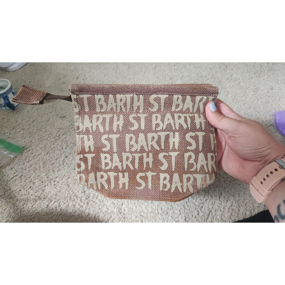 St Barth zip up pouch